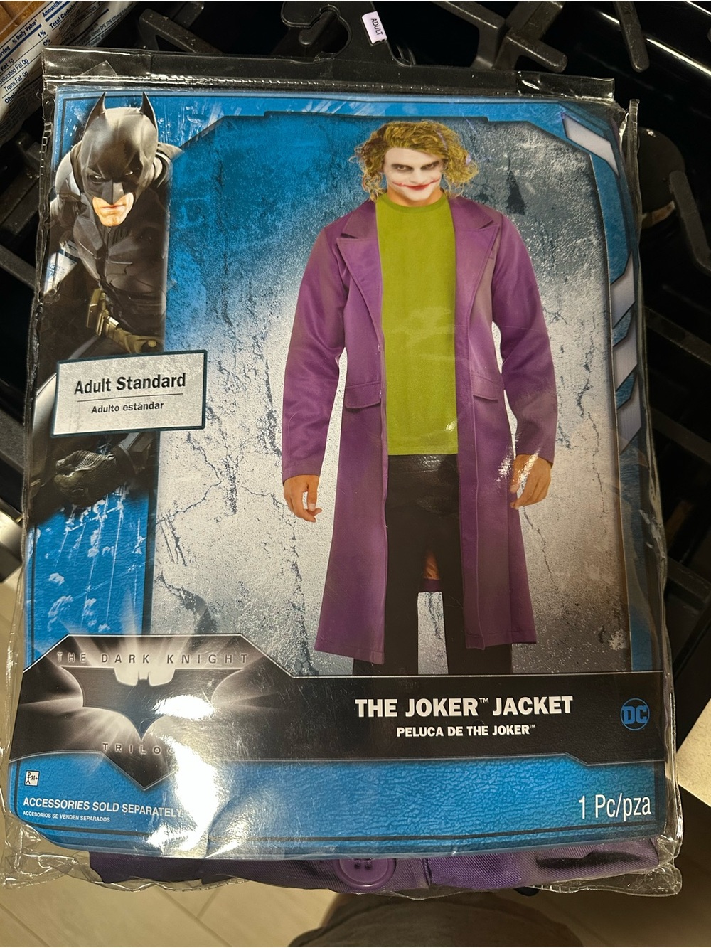 DC The Joker Purple Jacket - adult Costume and joker mask